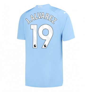 Maillot de foot Manchester City Julian Alvarez #19 Domicile 2023-24 Manches Courte